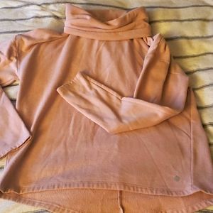 Blush cowlneck soft top